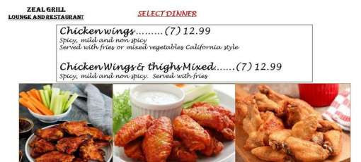 Pizza Lazio Menu