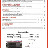 Pizza Huset Menu