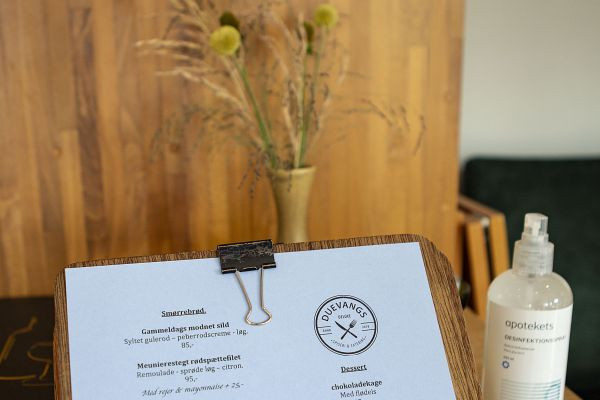 Duevangs Spisehus Menu