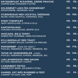 Sundby Sejl Menu