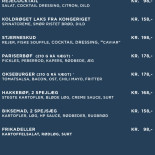 Sundby Sejl Menu