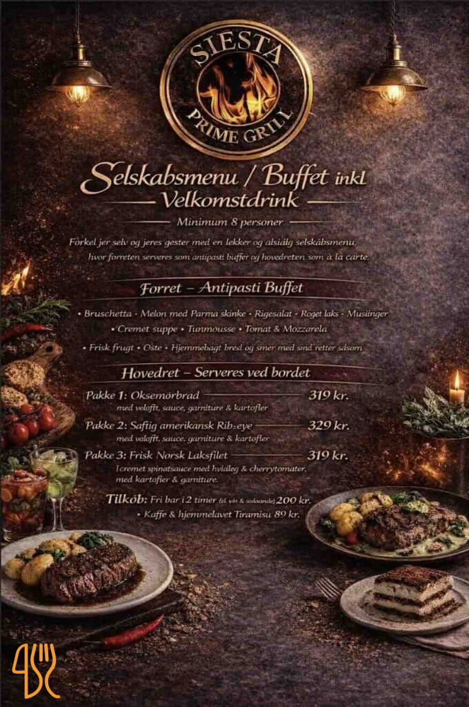 Siesta Menu