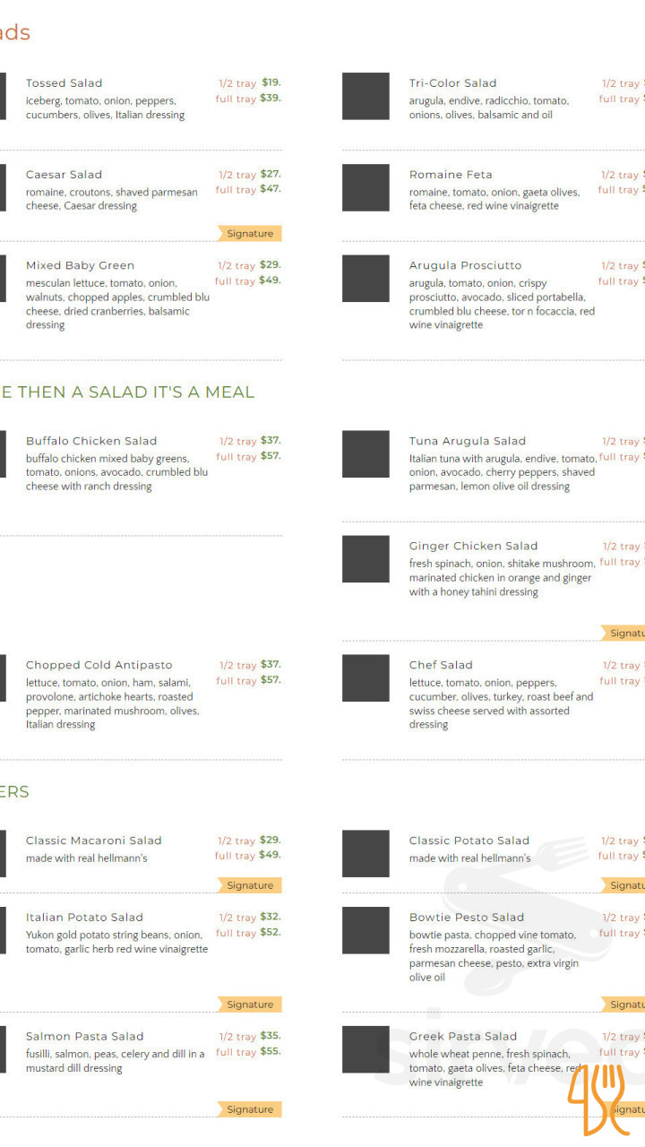 Shangrila Menu