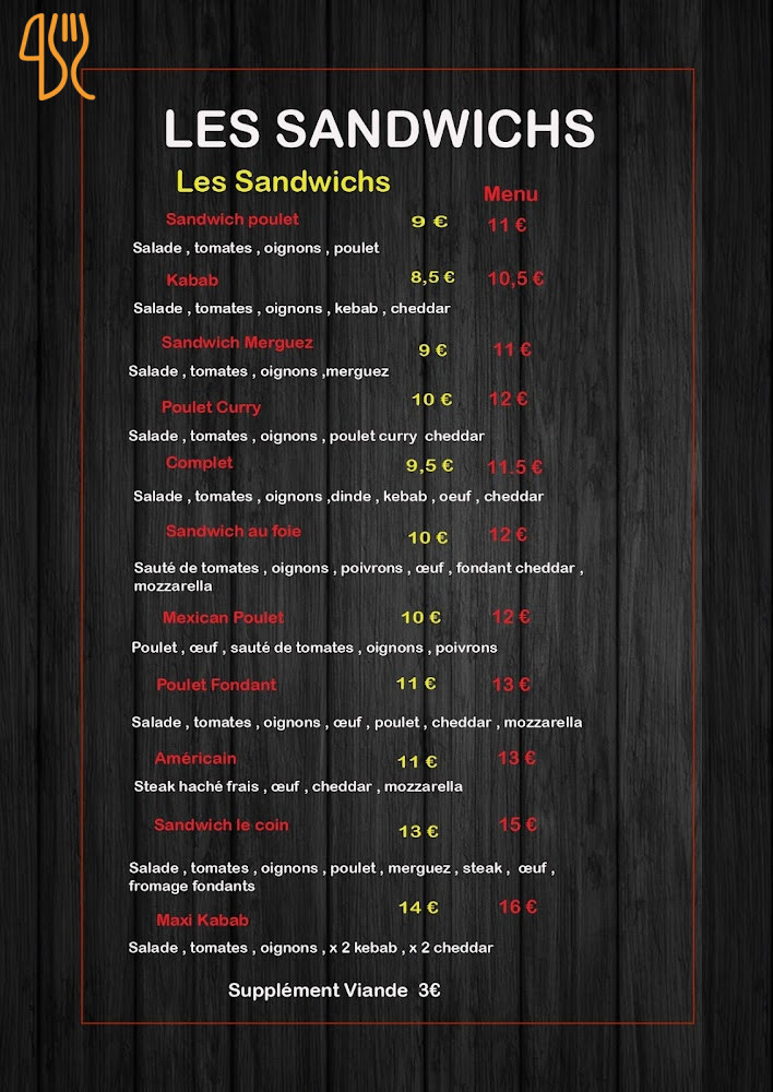 Madonna Burgerbar Menu