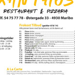 Café Xanthos Aps Menu