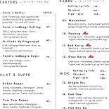 Farm's Kitchen Menu