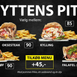 Pita Hytten Menu