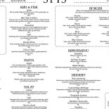 Spis Frederiksberg Menu