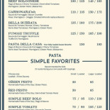 Hello Pasta Grønnegade Menu