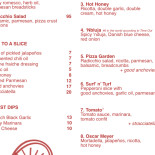 Diamond Slice Tagensvej Menu