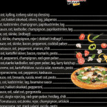 Vagabondos Pizzabar Menu