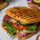 Delicious Sandwich And Juice Mad