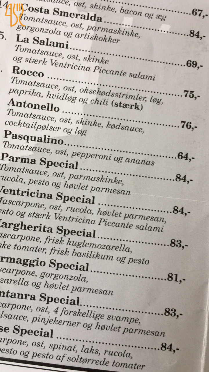 Elverhøi Menu