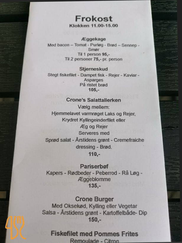 Crone Menu
