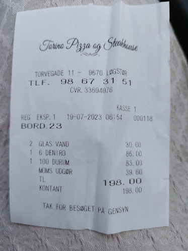 La Vidas Menu