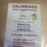 Calimeros Pizza Menu