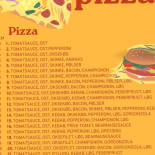 Beder Pizzeria Menu