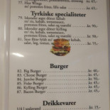 Oksbøl Pizzabar Menu