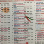 Buffalo American Pizza Menu
