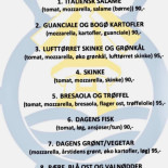 Bogøbrød Menu