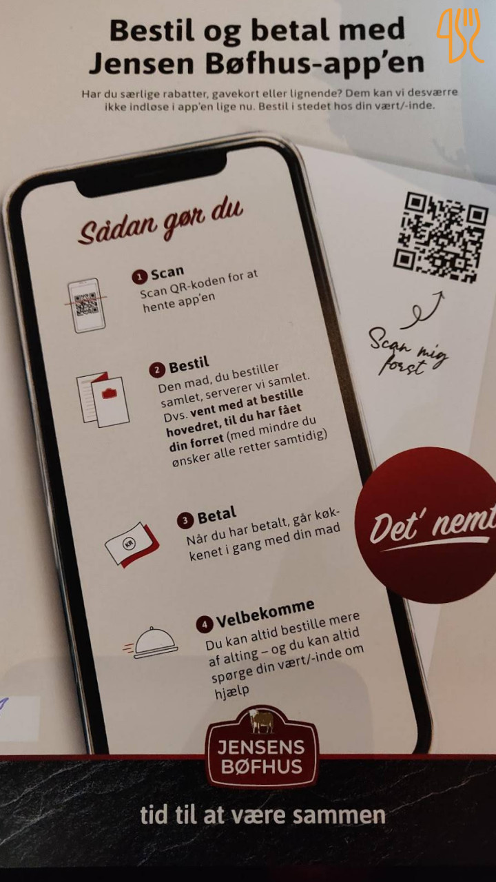 Jensens Bøfhus Menu