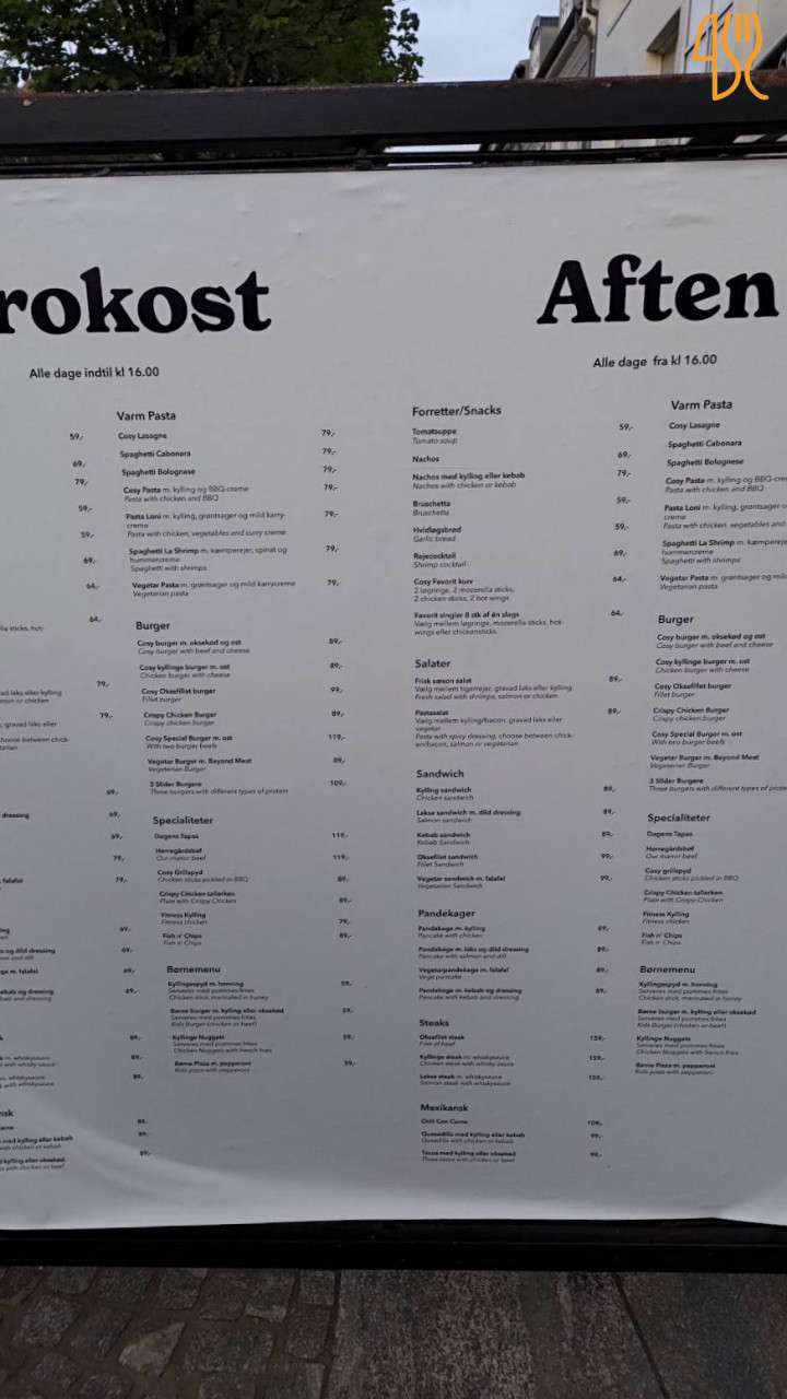 Cafe Karma Menu