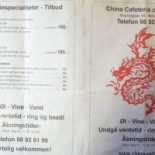 China Cafeteria Og Grillbar Grillbar Menu