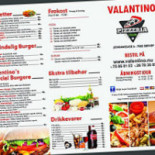 Valentino Pizzaria Menu