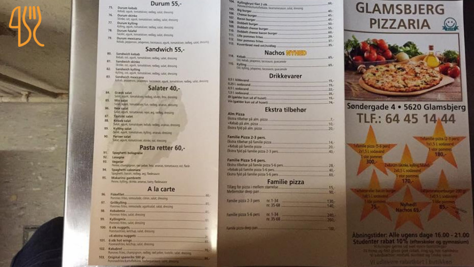 Hamzza Pizza Menu