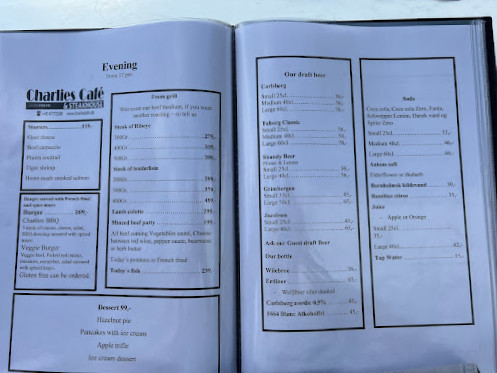 Charlies Cafe Steakhouse Menu