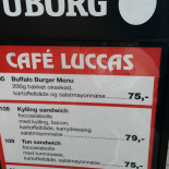 Cafe Luccas Menu