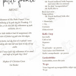Ma Petite France Menu