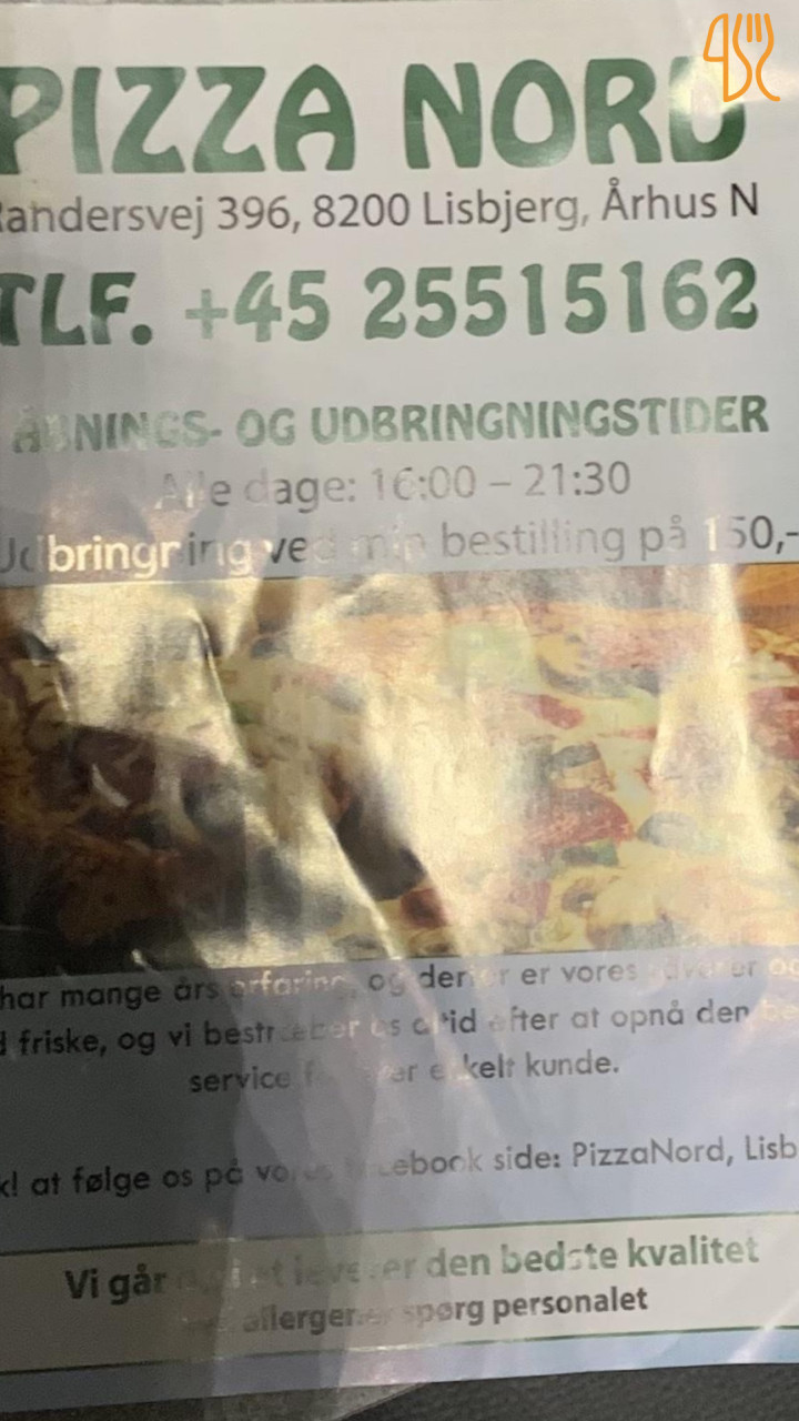 Pizza Nord Menu