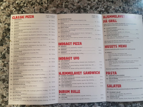 Ballis Pizza Grill Menu