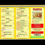 Mama Olga Pizza Menu