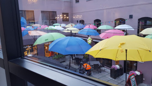 Cozy Coffeeshop Udenfor