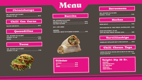 The Taco Shop Menu