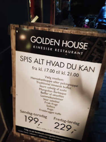 Golden House Menu