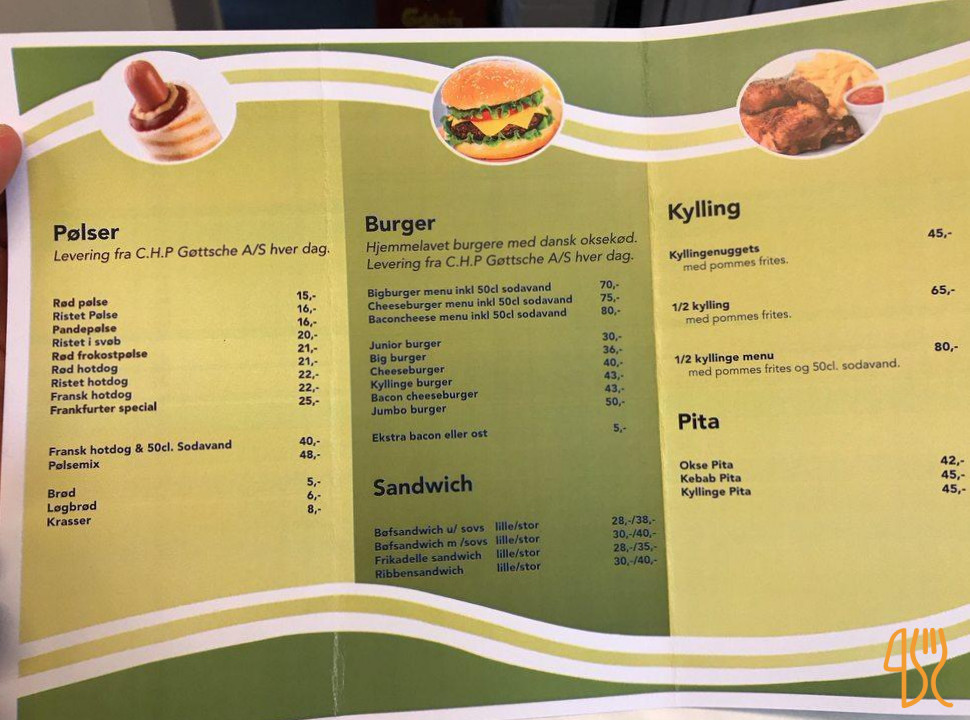 Nørreport Grill Menu
