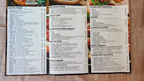 Rebaek Pizza Menu