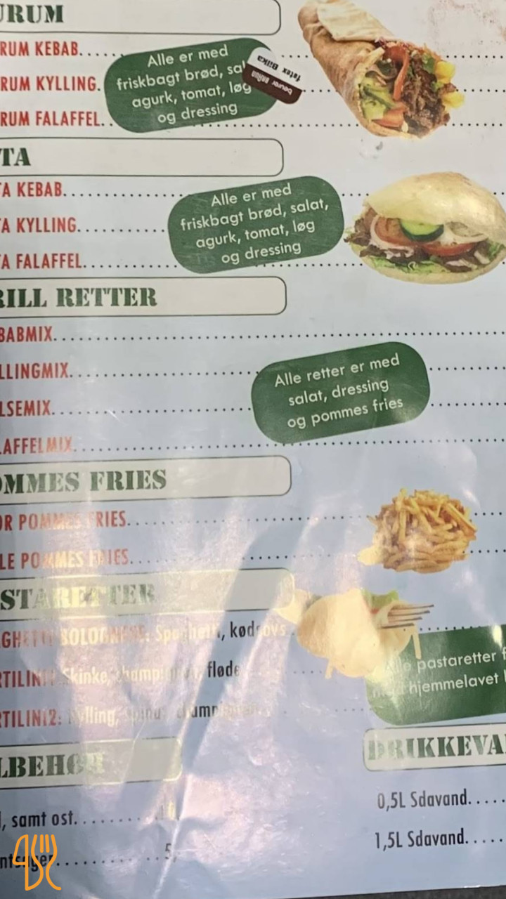 Pizza Nord Menu