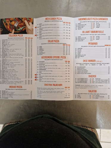 Vestegnens Pizzaria Menu