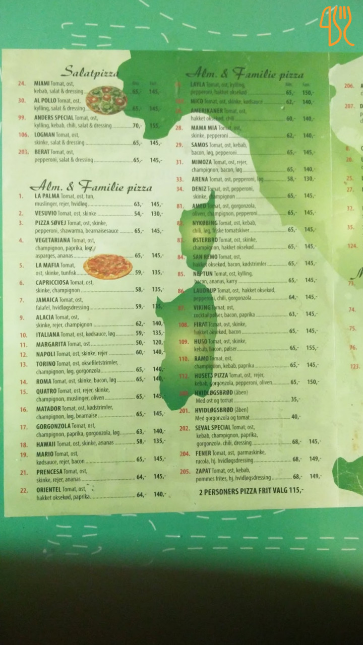 La Palma Menu
