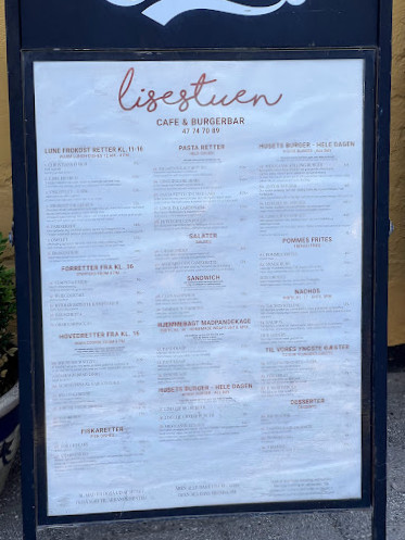 Lisestuen Cafe Og Burgerbar Inde