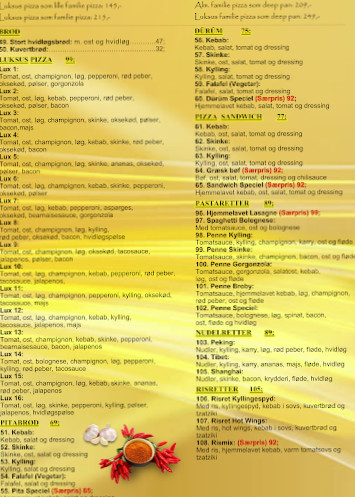 Broby Pizzeria Overfor Efterskolen Pizzaria Menu