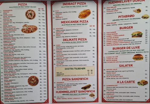 Pappas Pizzaria Menu