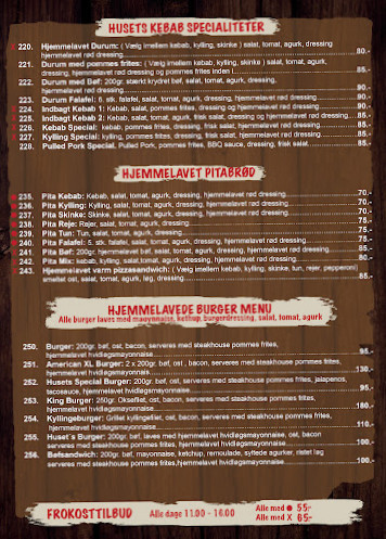 Alanya Menu
