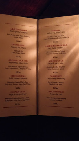 Salon 39 Menu