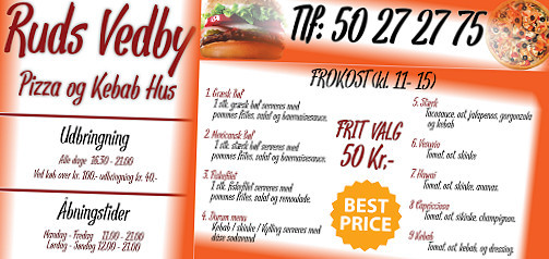 Ruds Vedby Pizza Og Kebab Hus Udenfor