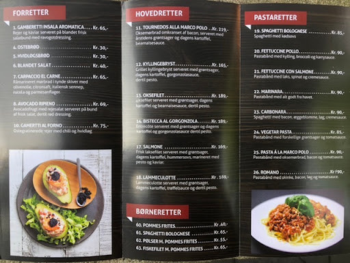 Marco Polo Menu